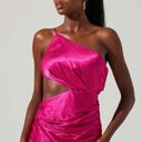 ASTR  the Label Marissa Satin Halter Cut Out Midi Dress - Pink S Photo 1