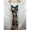 Chelsea28 NWT  Floral Wide Leg Jumpsuit Teal Fall Bouquet size medium Photo 6