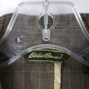 Eddie Bauer  Women's Brown Plaid Wool Blend Blazer Suit Jacket size 10 3 Button Photo 2