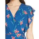 Charles Henry  Floral Ruffle Sleeve Midi Wrap Dress Photo 1