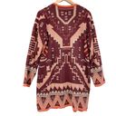 cupio  Cardigan Sweater Womens Large Southwest Aztec Western Rodeo Cozy Geometric Photo 1