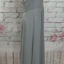 Fame and Partners  halter mock neck medium gray gown Photo 3