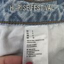 American Eagle  Hi Rise Festival Cut Off Jean Short Crochet Detail Denim Size 6 Photo 7