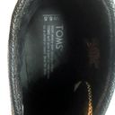 Toms  Desert Wedge Ankle Boots Booties Lace-Up Black Gold Metallic Size 8.5 Women Photo 9