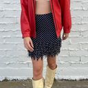 Vintage Cherry Red Leather Bomber Jacket Size M Photo 1