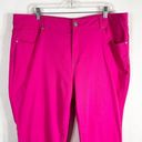 Crown & Ivy Crown Ivy Plus SIze 20W Jeans Hot Pink High Rise Skinny Cotton Stretch 1245 Photo 2