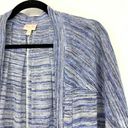 Tracy Reese  Women's Size L Long Sleeve Open Front Casual Cardigan Sweater Blue Photo 2
