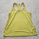 Zella Yellow Mesh Racerback Tank Photo 1