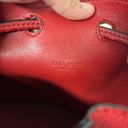 ZARA  Basic Bucket Bag Red Shoulder Bag Purse Y2K Pebble Leather Boho Photo 7