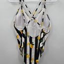 No Boundaries  Black White Lemon One Piece Bathing Suit Swimwear Large Photo 1