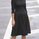 Harper  ROSE Pleated Fit & Flare Black Dress Size 8 Photo 0