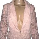 INC Dusty Rose Lace Blazer Photo 3