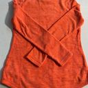 Tek Gear  Orange Fleece Crewneck Womens Size Small Photo 4