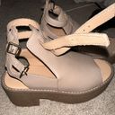 Bohme Taupe heeled chunky ankle sandals Photo 3