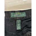 Krass&co Lauren Jeans . Ralph Lauren Women's Black Jeans Size 12 Gold Zip Pockets Photo 3