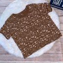 No Bo NWT  mushroom ringer tee top brown short sleeve t-shirt plus size XL Photo 2