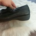 EastLand  Black Leather Loafer Sandals Photo 2