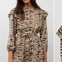 Rails  Ora Abstract Print Long Sleeve Mini Dress in Canyon Tan & Black Small NWT Photo 5