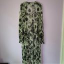 Lane Bryant  2X Duster Sheer Open Front Longline Cardigan Floral Robe Photo 7