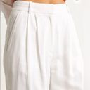 Abercrombie & Fitch  Sloane Tailored Linen-Blend Pant, White, Size M, EUC Photo 3