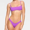 SKIMS NWT  Micro scoop bikini top Violet small Photo 0