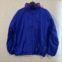 Pacific trail Vintage Pacific Neon Jacket Large Blue Violet Ski Snow 80s Made in Korea Photo 0