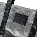 Victoria's Secret  Silver & Black Tote XL Weekender Bag NWT Photo 6