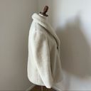 J.Crew EUC  Fleece‎ Cream Coat, XS Photo 4