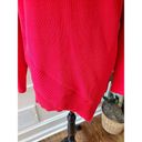 Rafaella  Women's Red Cotton Round Neck Long Sleeve Pullover Knit Sweater Size L Photo 3