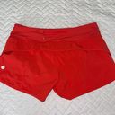 Lululemon Red Orange Speed Up 2.5” Shorts - Low Rise Photo 3