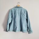 Jennifer Moore Cathy Daniels Light Blue Rhinestone Bling Zip Up Jean Jacket XL Photo 1