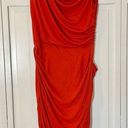 Bordeaux  la orange draped fitted ruched dress size small Photo 0