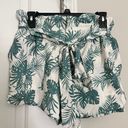 Pink Lily green print shorts Photo 0