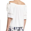 Alexis Hanne Blouse Medium Womens Off Shoulder Strap Eyelet Ivory Photo 7