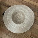 Hat summer vacation beach natural straw raffia round tie neutral prairie rustic handmade Coastal Cottage Western Tan Photo 1