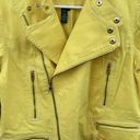 Krass&co Lauren Jeans  Yellow Moto Denim Jacket Photo 2