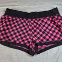 Pacific&Co Arizona Jean  Women Running Shorts XL Elastic Waist Zipper Pocket Checkered Photo 1