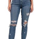 Abercrombie & Fitch A&F The Mom high rise distressed raw hem loose baggy girlfriend boyfriend fit Photo 0