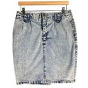 Calvin Klein Vintage  Women's Size 8 Blue Denim Midi Skirt Photo 0