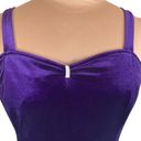 Onyx Vintage 90s  Night Dress Evening Gown Purple Velvet Sweetheart Neckline Maxi Photo 4