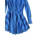 Dance & Marvel  Blue Long Sleeve Skater Dress Size Small Photo 2