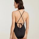 Everlane  NWT One String One Piece Adjustable Tie Bathing Suit Size Small Blue Photo 1