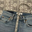 RE/DONE New  90s High-Rise Ankle Crop Jeans In Mid 90s Wash Button Fly Size 25 Photo 10