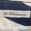 BCBGeneration  Navy Blue and White Stripe Silky Shorts Size 2 Photo 4