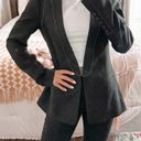 BCBGMAXAZRIA Black Blazer With White Stitching  Photo 1