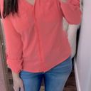 Apt. 9  coral color button down top size medium Photo 2