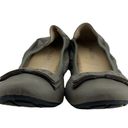 ALDO  (37) (6.5) Taupe Gray Leather Stretchy Round Toe Ballet Flats Photo 6