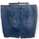 Lane Bryant  Button Fly Denim Skirt Photo 1