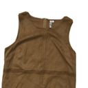 Kensie  Brown Faux Suede Sleeveless Jewel Neck Micr Photo 6