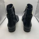 Tory Burch  'Gemini' Ankle Bootie Black Leather Size 9M Chelsea boots side zipper Photo 2